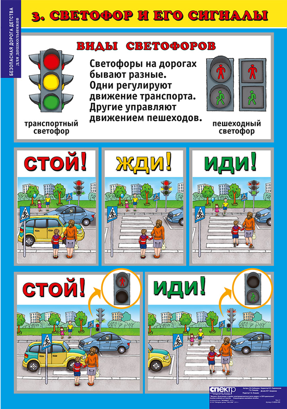 Комплект таблиц Окружающий мир 5-6 лет. "Безопасная дорога".